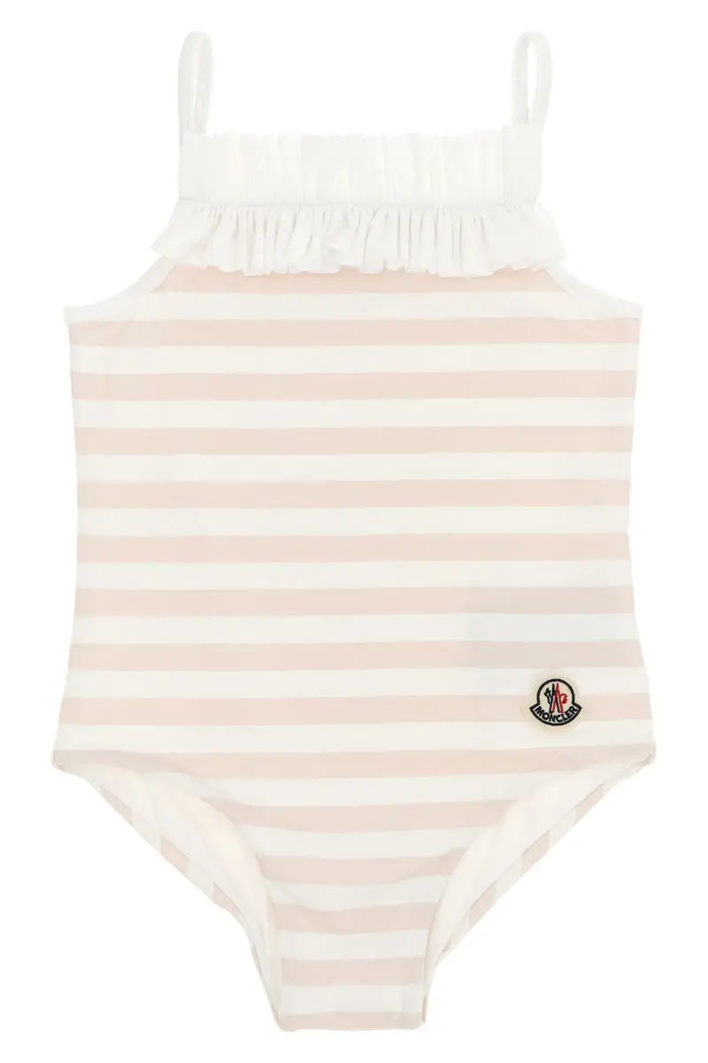 Costume Intero Righe Rosa