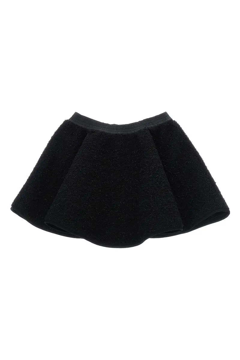 Gonna Teddy Metallizzato Nero