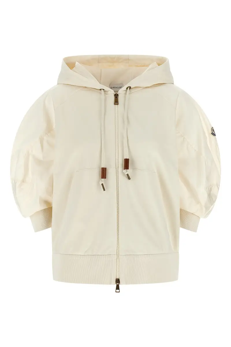 Felpa Con Cappuccio Bianco