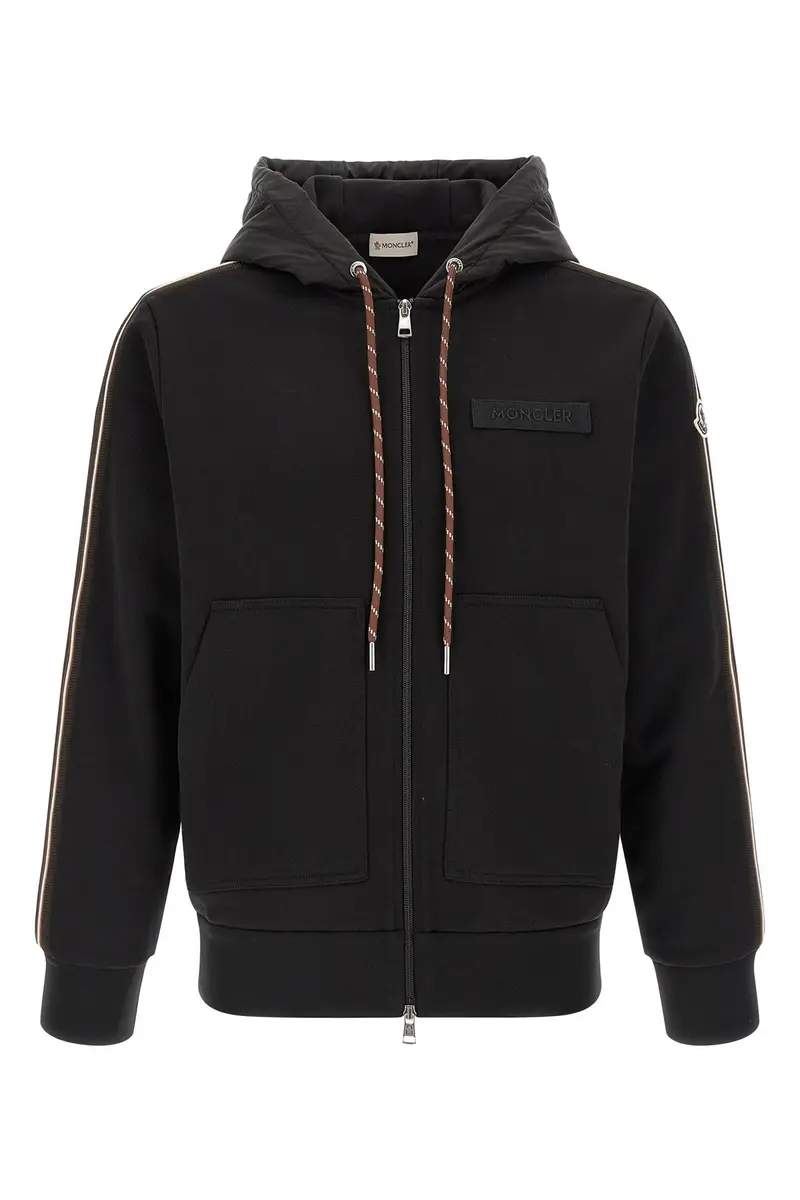 Felpa Con Cappuccio Cotone Nero