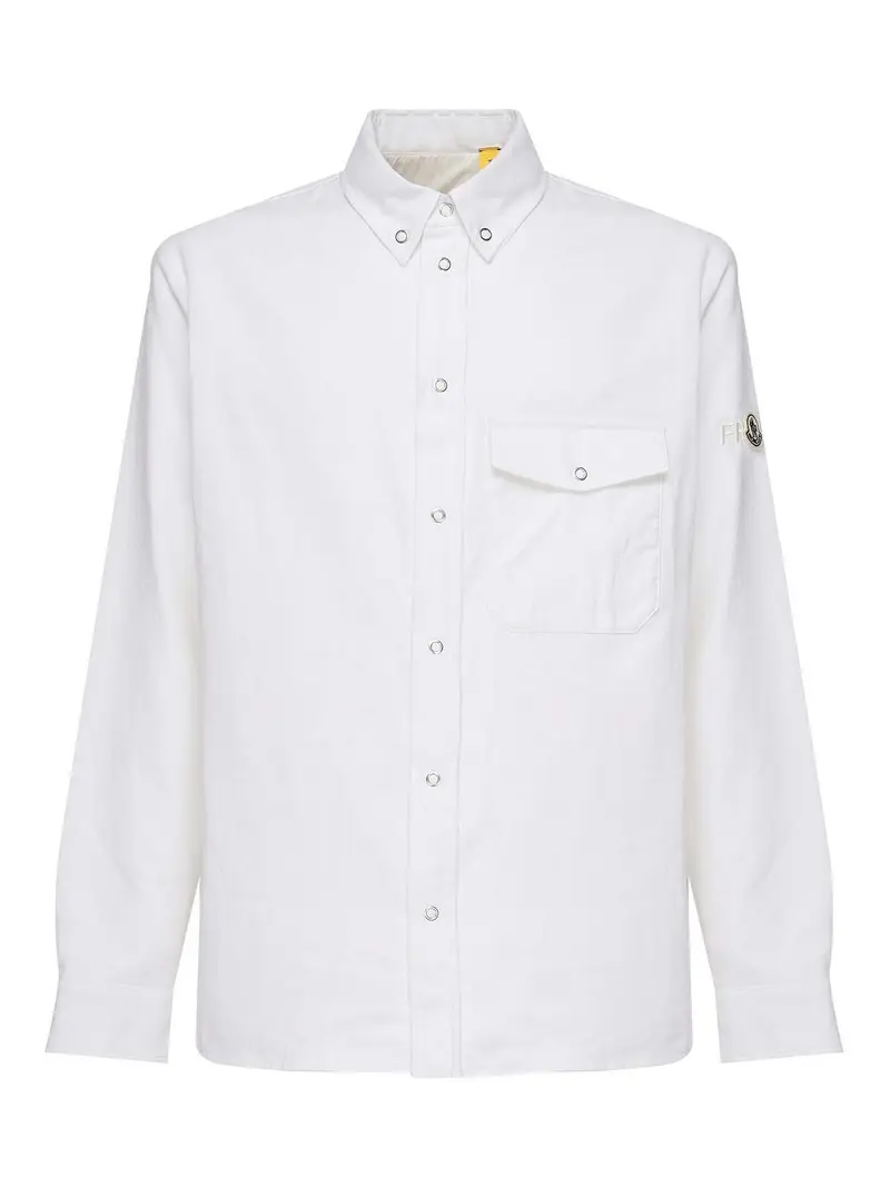 Giacca Moncler X Frgmt con camicia imbottita Bianco