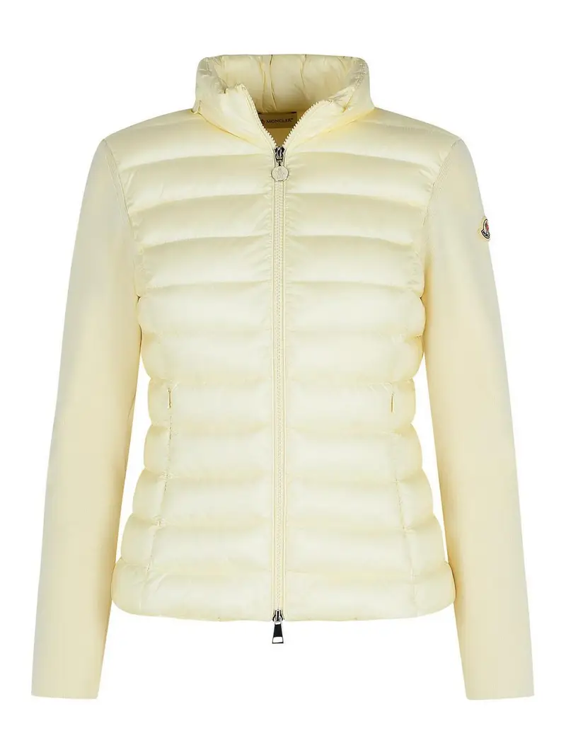 Giacca Nera In Misto Lana Vergine Crema