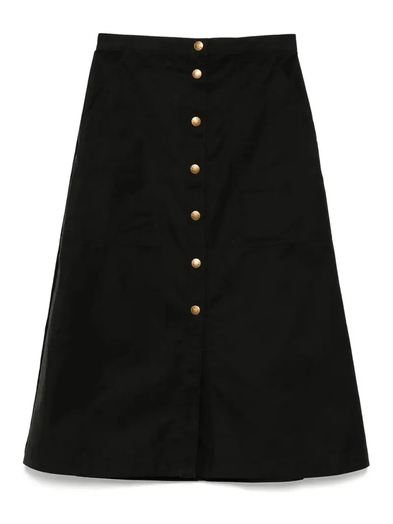 Gonna in cotone Nero