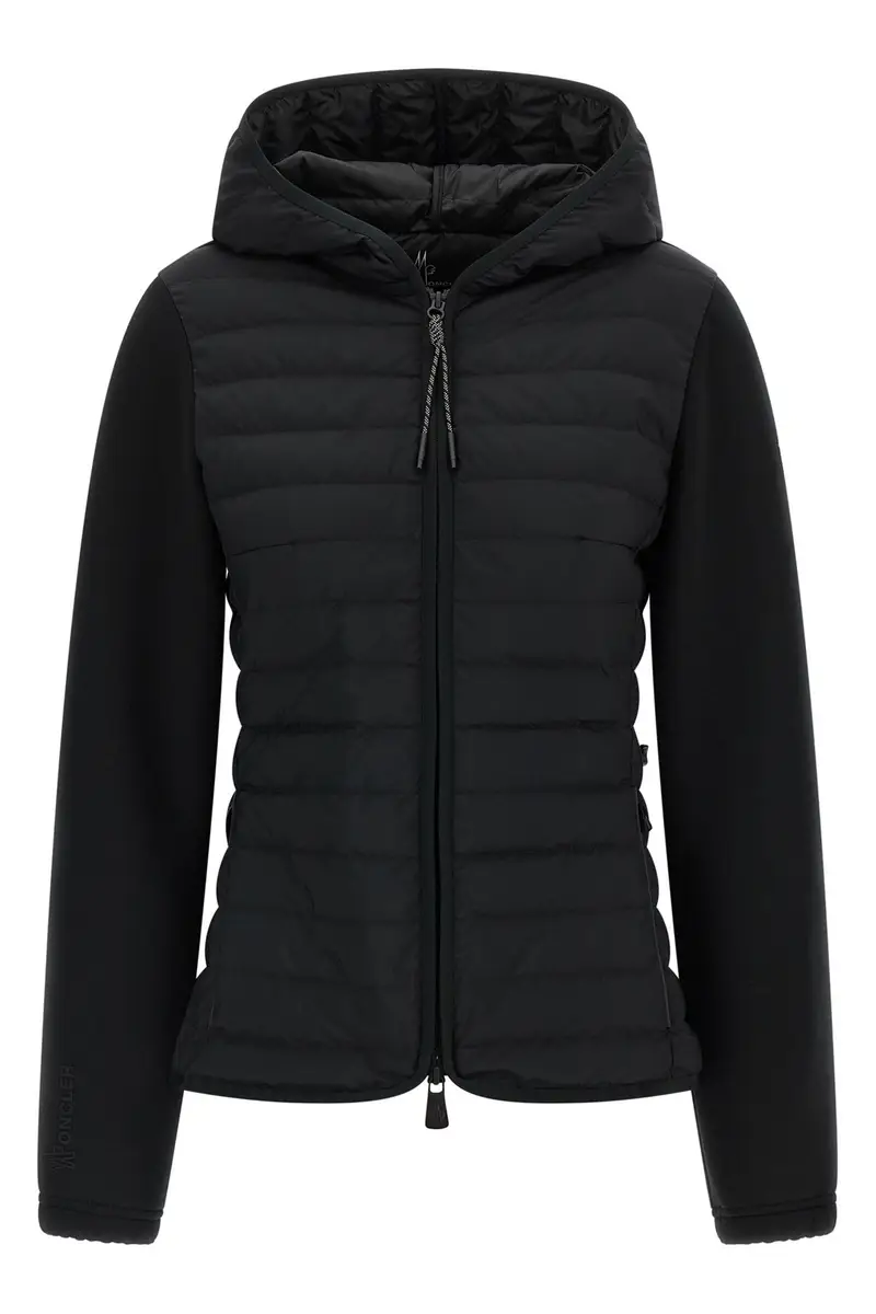 Felpa Con Cappuccio Imbotitta Nero