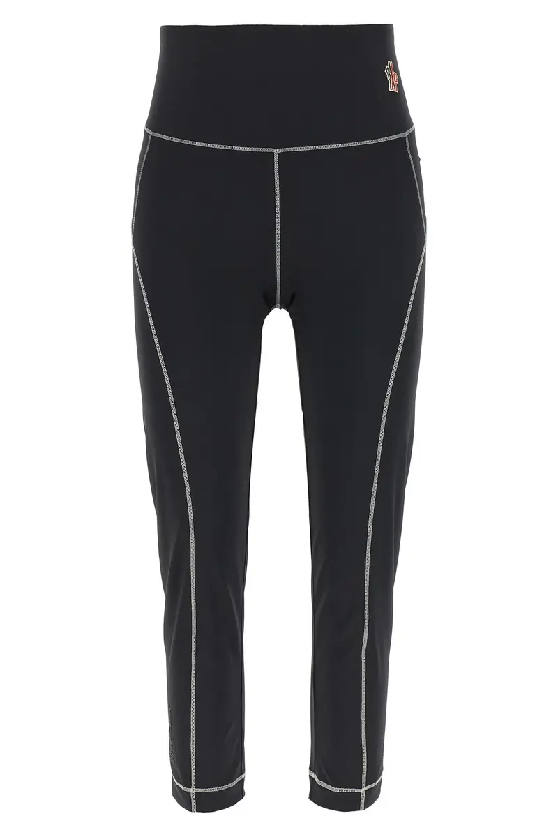 Leggings Patch Logo Nero