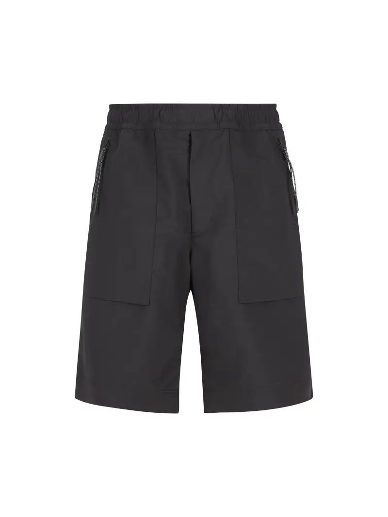 Shorts In Froissé Tecnico NERO
