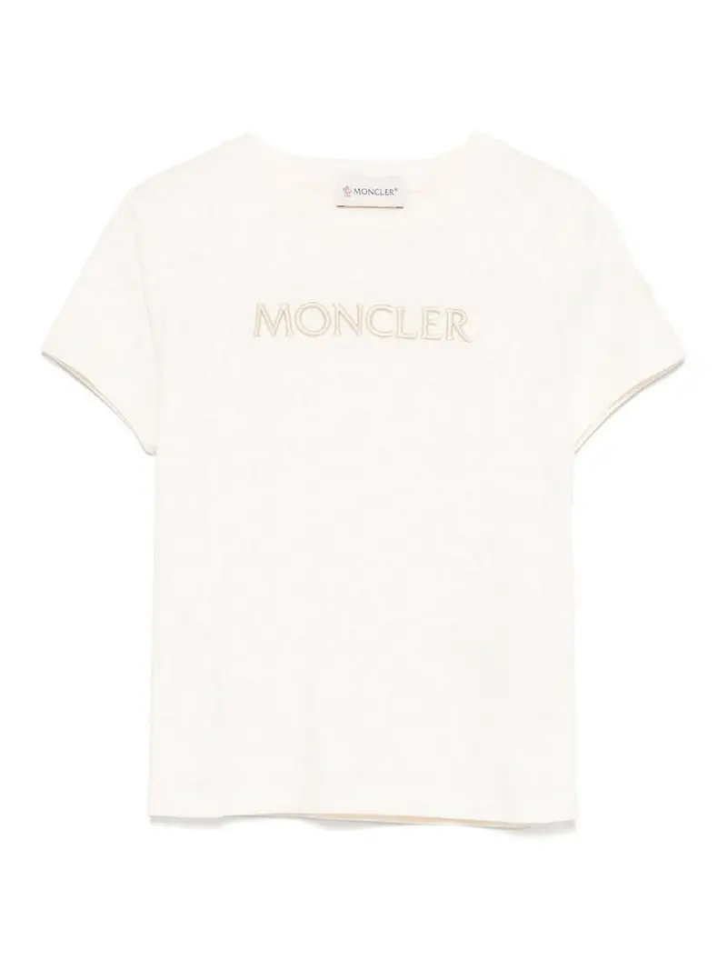 T-Shirt Con Logo Beige