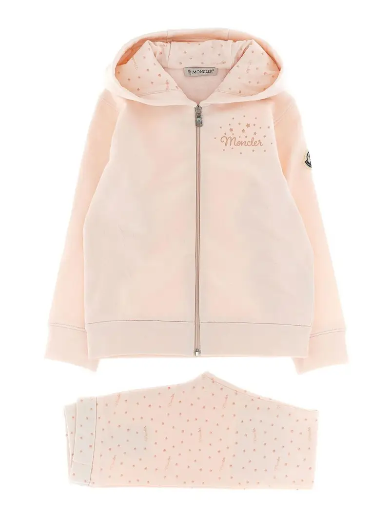 Tuta Sportiva Con Applicazione Color Carne E Neutri