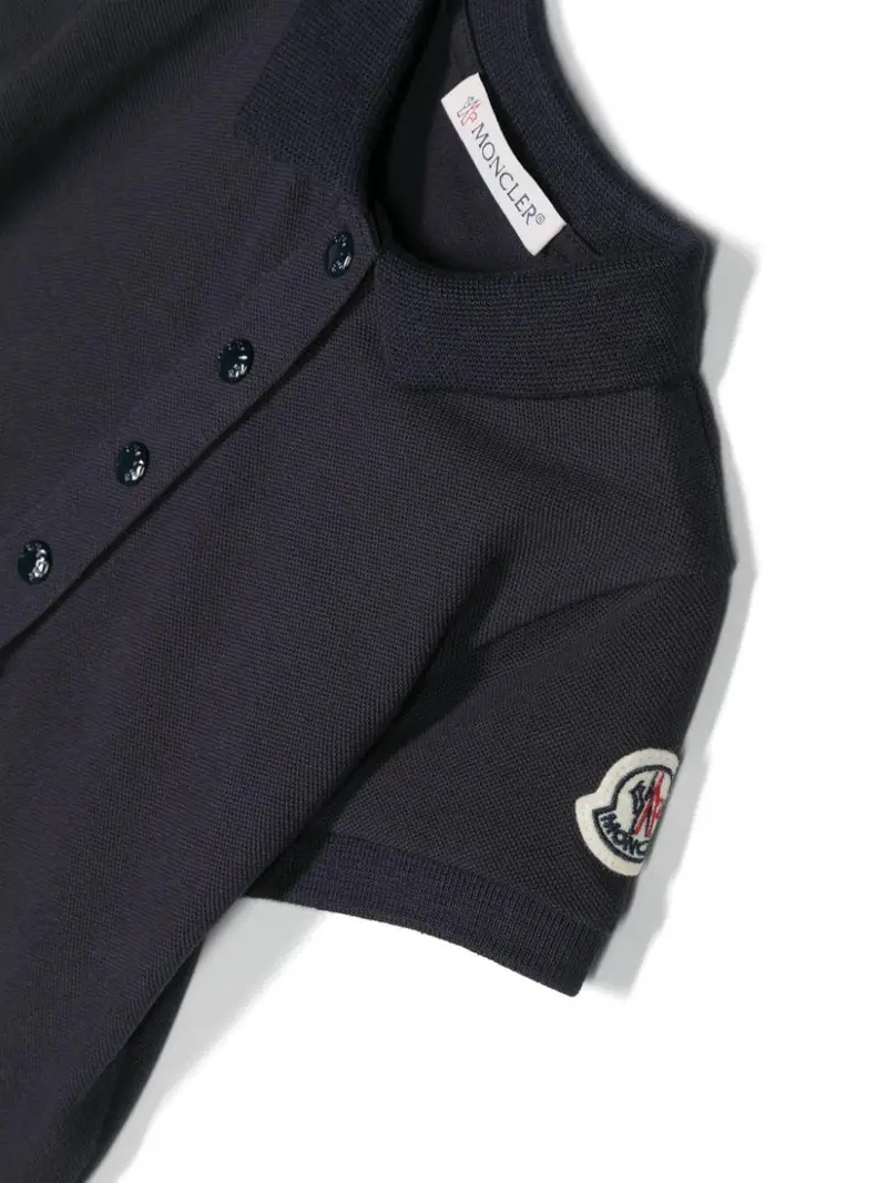 MONCLER KIDS Polo Blu 2524831 miniatura 3