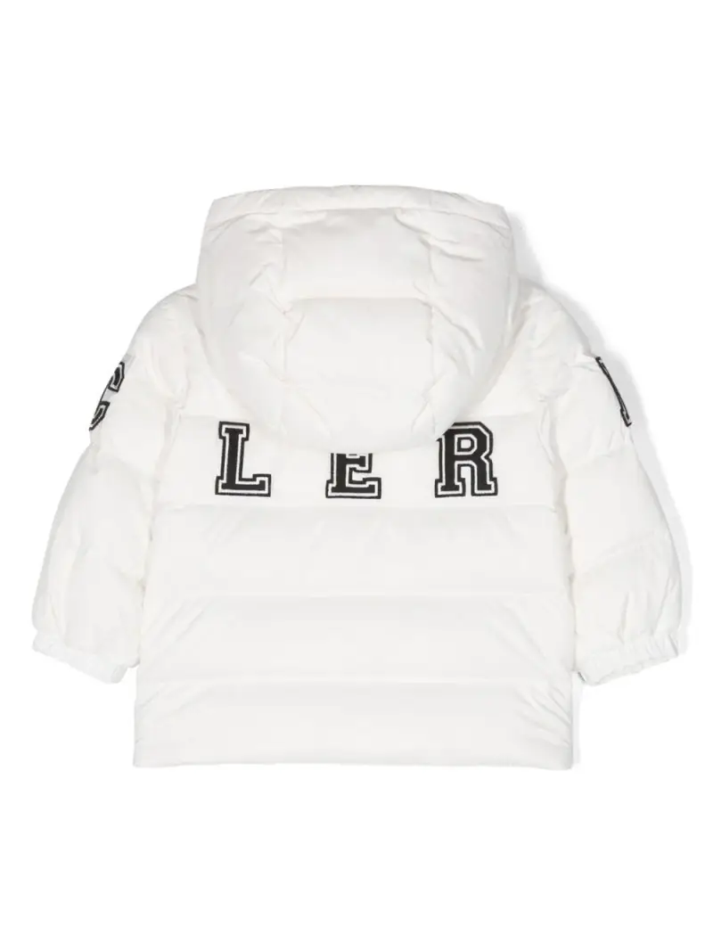 Piumino bianco neonato logo fronte/retro miniatura 2