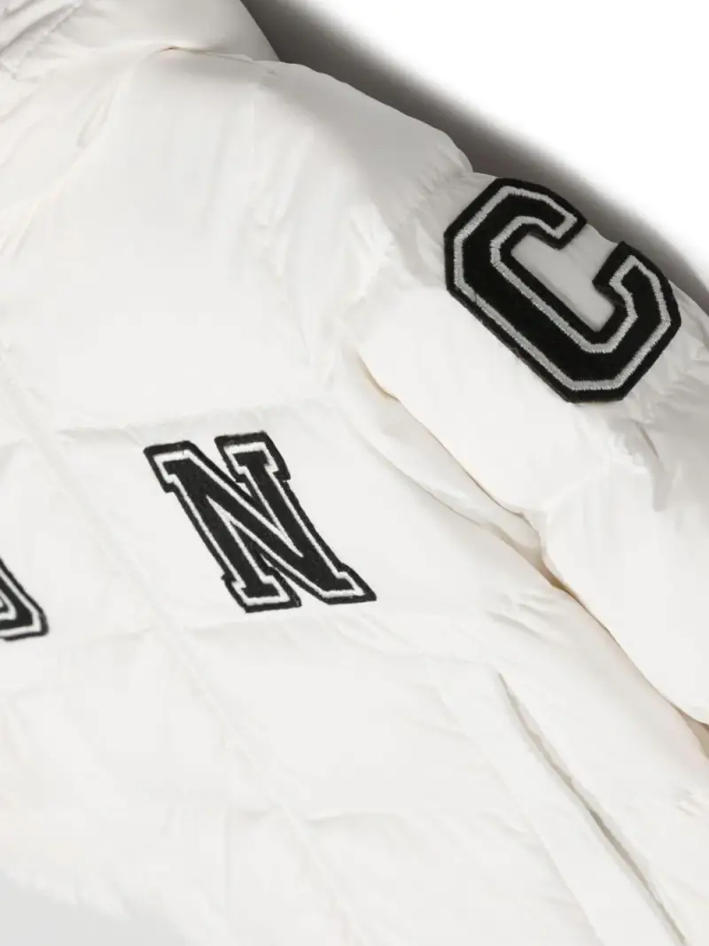 Piumino bianco neonato logo fronte/retro miniatura 3