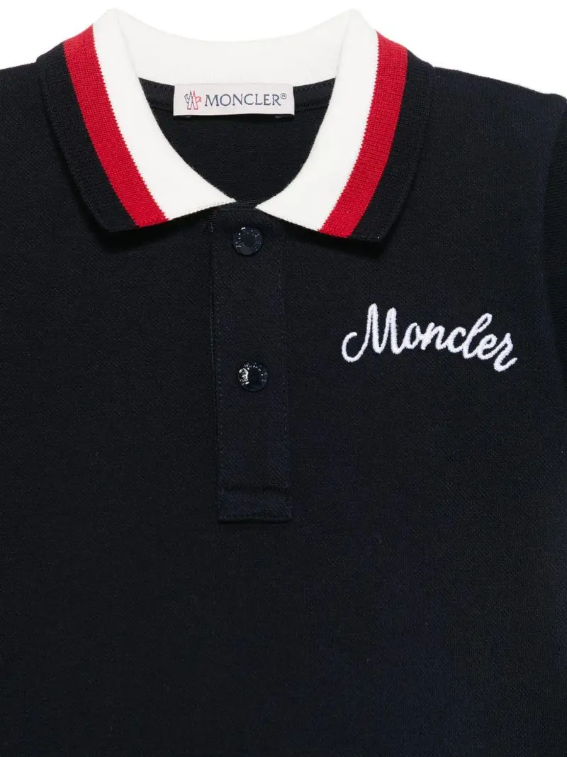 MONCLER KIDS Polo Neonato Blu 2530439 miniatura 2