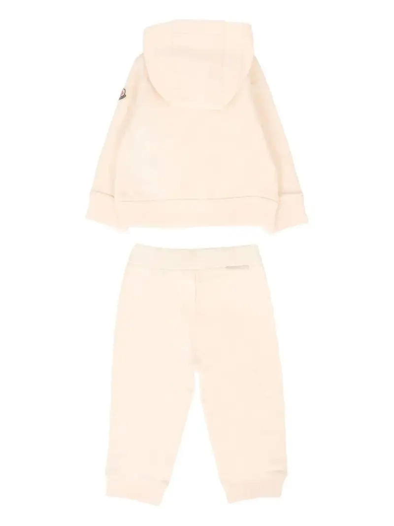 Set Tuta con Cappuccio e Logo Cuore Rosa Chiaro miniatura 2