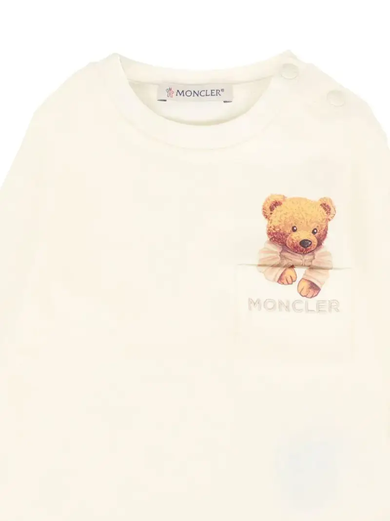 MONCLER KIDS T-shirt Bianco 4015072 miniatura 3