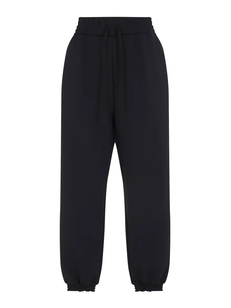 Pantaloni da pista in poliestere Nero