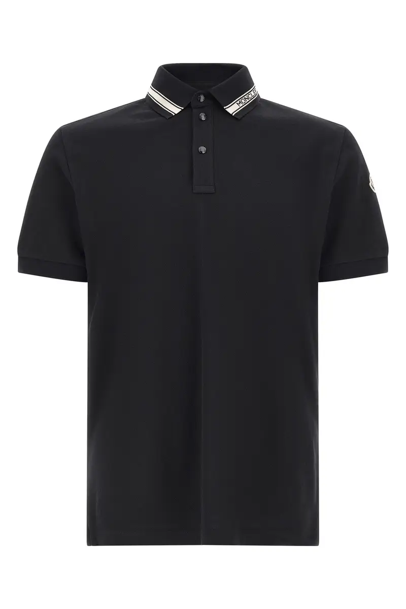 Polo Logo Jacquard Blu