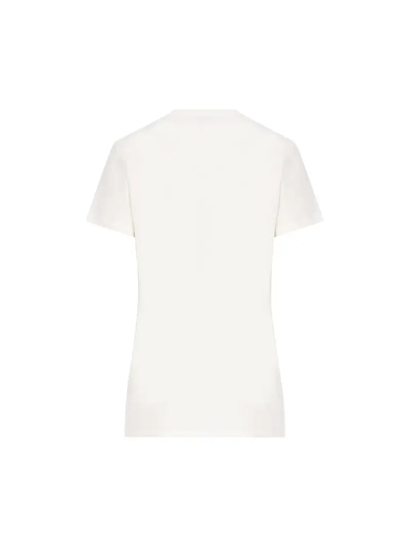 T-Shirt In Cotone BIANCO miniatura 2