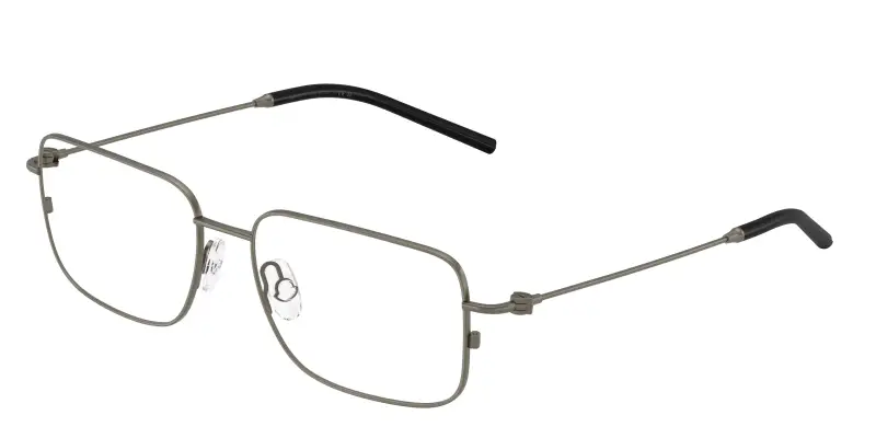 Unisex Moncler ME1004 1002 Montature da vista Acciaio Grigio Trasparente Geometrica Normale