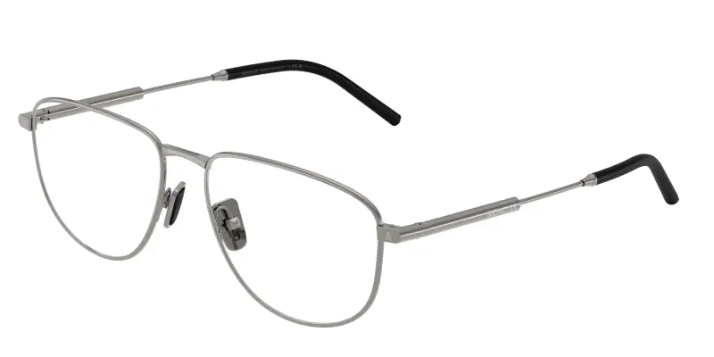 Unisex Moncler ME1005 1005 Montature da vista Acciaio Grigio Trasparente Rotonda Normale