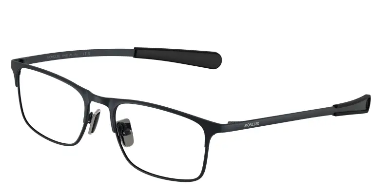 Unisex Moncler ME1014 1017 Montature da vista Metallo Blu Trasparente Squadrata Normale