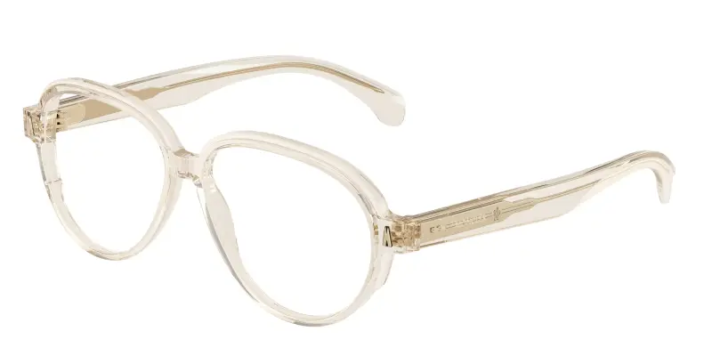 Unisex Moncler ME2003 3003 Montature da vista Acetato Bianco Trasparente Pilot Normale