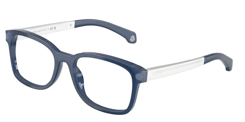 Unisex Moncler ME2006 3014 Montature da vista Acetato Blu Trasparente Pillow Normale