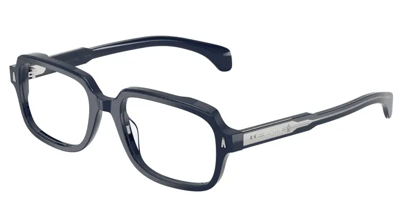 Unisex Moncler ME2008 3018 Montature da vista Acetato Blu Trasparente Pillow Normale