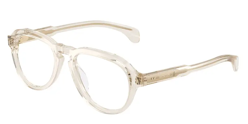 Unisex Moncler ME2009U 3003 Montature da vista Acetato Trasparente Trasparente Pilot Normale