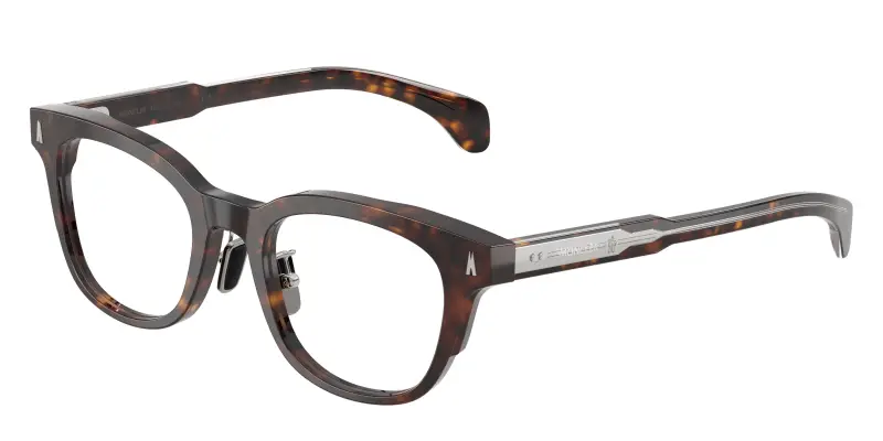 Unisex Moncler ME2011D 3002 Montature da vista Acetato Tartaruga Trasparente Pantos Normale