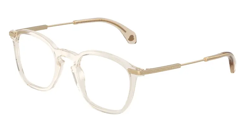 Unisex Moncler ME2017 3003 Montature da vista Acetato Marrone Trasparente Geometrica Normale