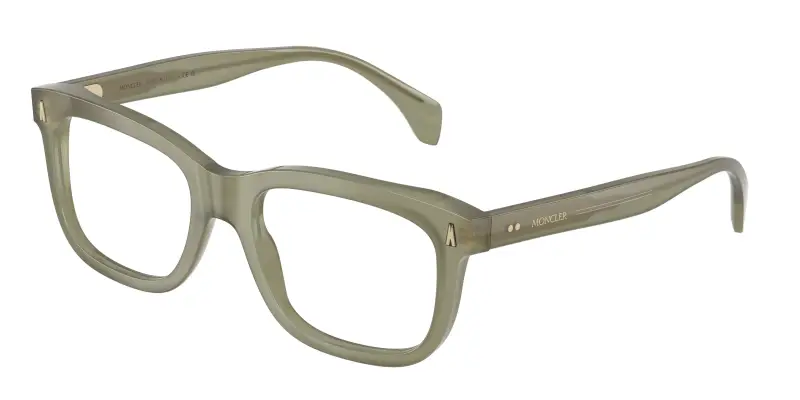 Unisex Moncler ME2019 3024 Montature da vista Acetato Verde Trasparente Squadrata Normale