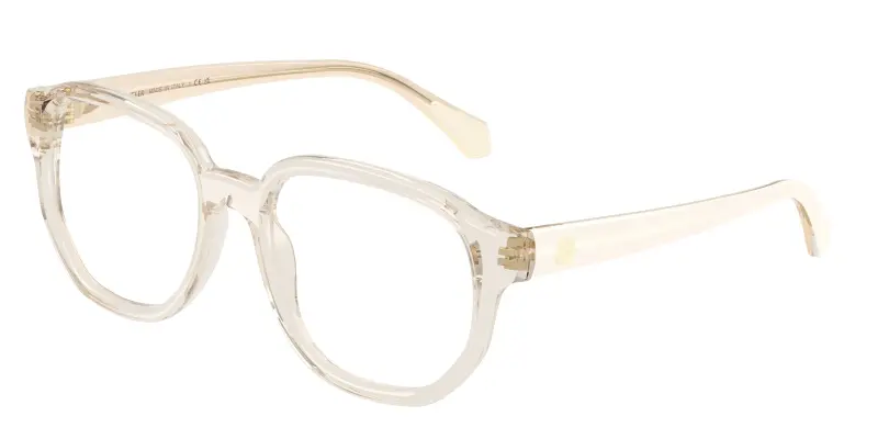 Unisex Moncler ME2027 3003 Montature da vista Acetato Bianco Trasparente Pillow Normale