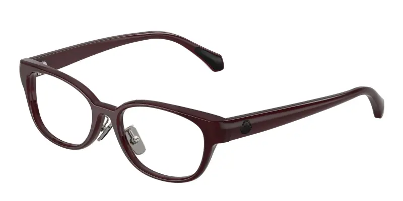 Unisex Moncler ME2029D 3044 Montature da vista Acetato Rosso Trasparente Rotonda Normale