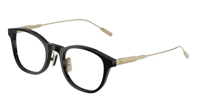 Unisex Moncler ME2030D 3001 Montature da vista Acetato Nero Trasparente Pantos Normale