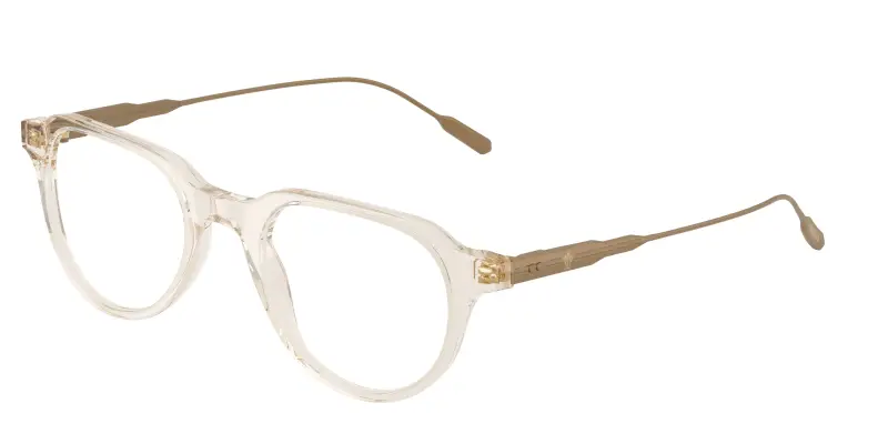 Unisex Moncler ME2031 3003 Montature da vista Acetato Bianco Trasparente Rotonda Normale