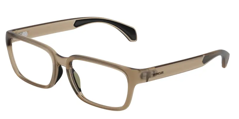 Unisex Moncler ME3001 5010 Montature da vista Iniettato Verde Trasparente Squadrata Normale