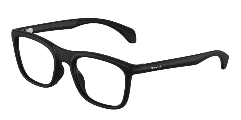 Unisex Moncler ME3005U 5006 Montature da vista Iniettato Nero Trasparente Squadrata Normale