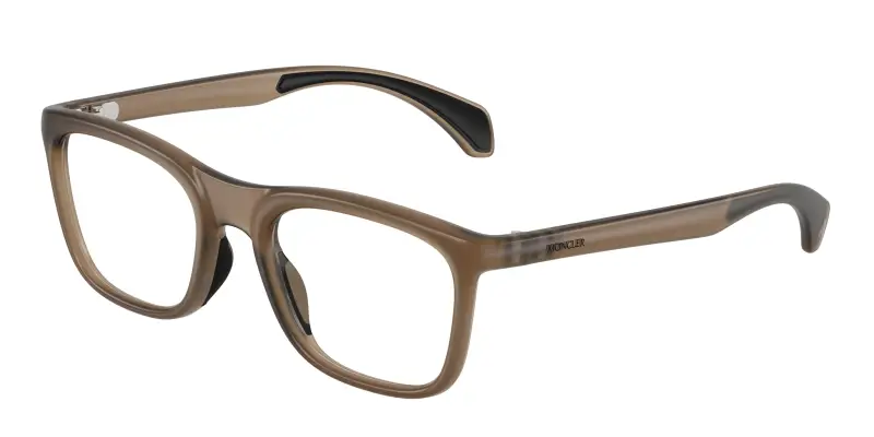 Unisex Moncler ME3005U 5012 Montature da vista Iniettato Marrone Trasparente Squadrata Normale