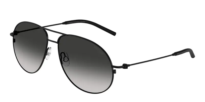 Unisex Moncler ME4002 FLYZE 10013C Occhiali da sole Acciaio Nero Grigio Pilot Normale Sfumato