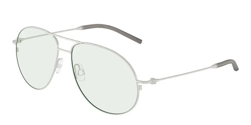 Unisex Moncler ME4002 FLYZE 1004M1 Occhiali da sole Acciaio Argento Verde Pilot Fotocromatiche