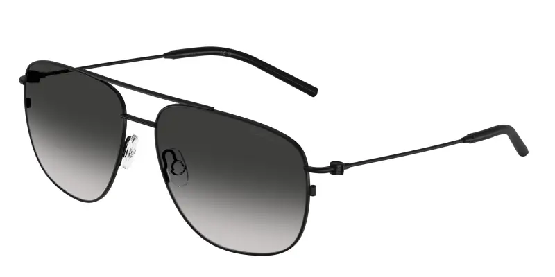 Unisex Moncler ME4004 ALUMNI 10013C Occhiali da sole Acciaio Nero Grigio Pilot Normale Sfumato