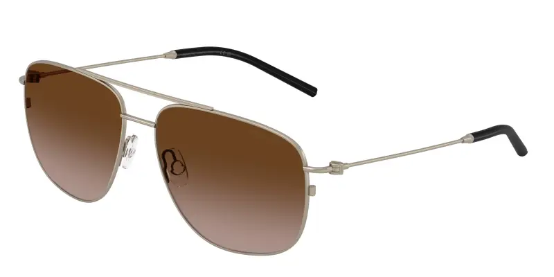 Unisex Moncler ME4004 ALUMNI 100313 Occhiali da sole Acciaio Bronzo Marrone Pilot Specchiate