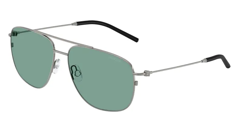 Unisex Moncler ME4004 ALUMNI 100582 Occhiali da sole Acciaio Grigio Verde Pilot Normale