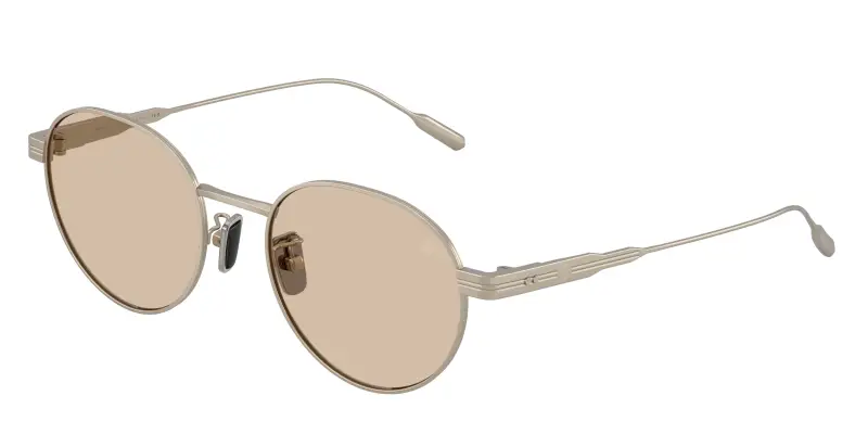 Unisex Moncler ME4006TD SUBTILA 100393 Occhiali da sole Titanio Bronzo Marrone Rotonda Normale