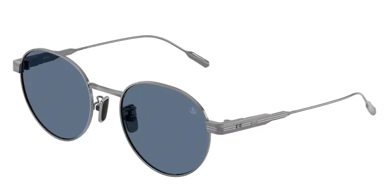 Unisex Moncler ME4006TD SUBTILA 100580 Occhiali da sole Titanio Grigio Blu Rotonda Normale