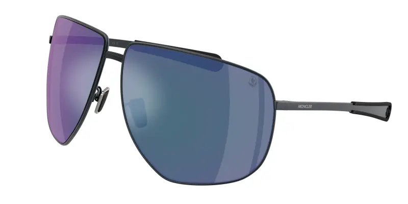 Unisex Moncler ME4008 ATLAS 101725 Occhiali da sole Metallo Blu Blu Pilot Normale