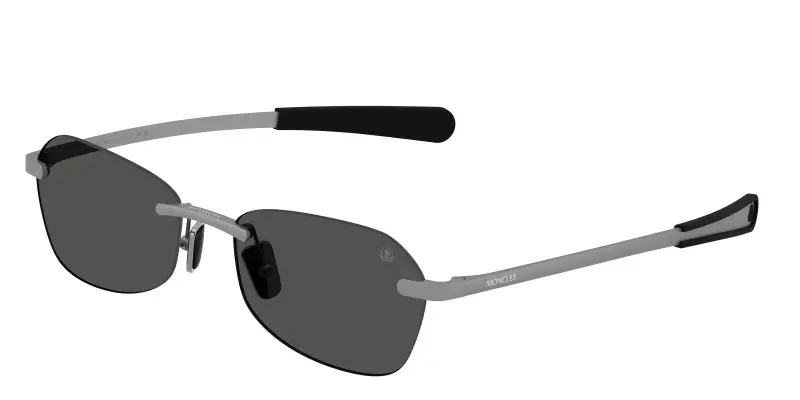 Unisex Moncler ME4017 ORRIS 101687 Occhiali da sole Metallo Grigio Grigio Geometrica Normale