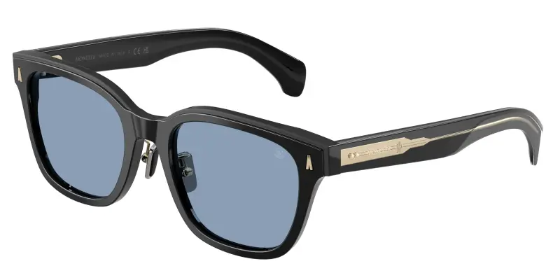 Unisex Moncler ME6002D METROPE 300172 Occhiali da sole Acetato Nero Blu Squadrata Normale