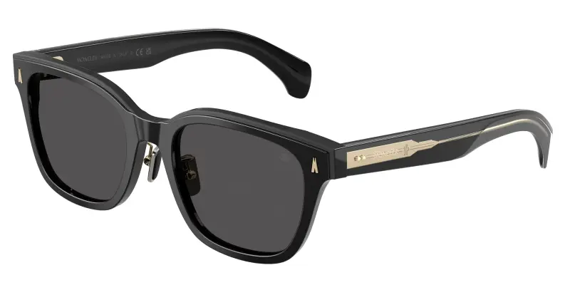 Unisex Moncler ME6002D METROPE 300187 Occhiali da sole Acetato Nero Grigio Squadrata Normale