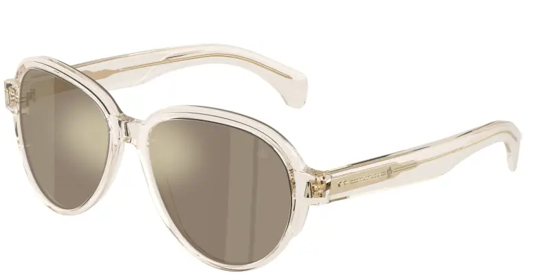Unisex Moncler ME6005 SWANSPAN 30035A Occhiali da sole Acetato Bianco Grigio Pilot Normale
